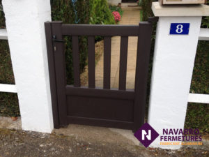 Portillon aluminium NAVARRO FERMETURES